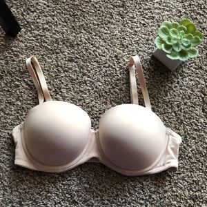 VS PINK Cream/Nude Bra - Multi-way straps